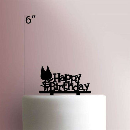 Animal Crossing Happy Birthday Cat- Acrylic Cake Topper