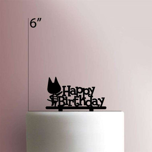 Animal Crossing Happy Birthday Cat- Acrylic Cake Topper