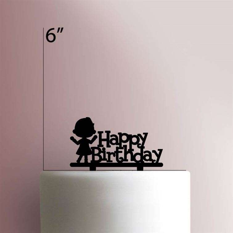 Animal Crossing Happy Birthday Girl- Acrylic Cake Topper