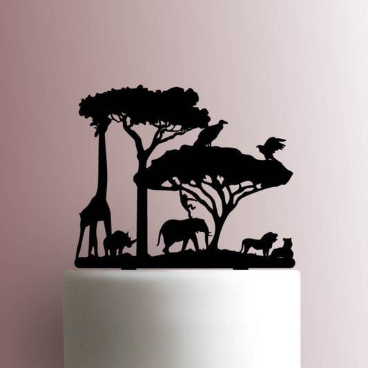 Animal Safari - Acrylic Cake Topper