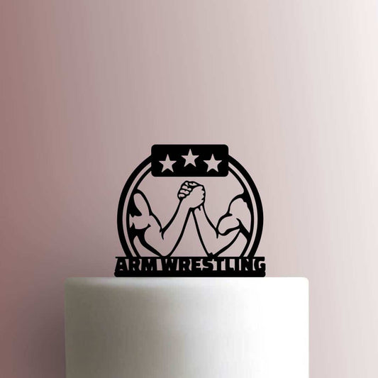 Arm Wrestling - Acrylic Cake Topper
