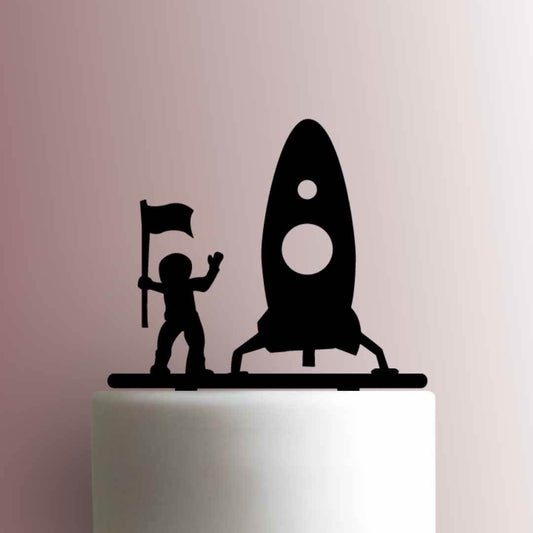 Astronaut and Spaceship - Acrylic Cake Topper
