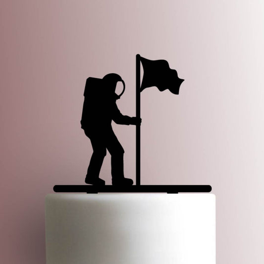 Astronaut with Flag - Acrylic Cake Topper