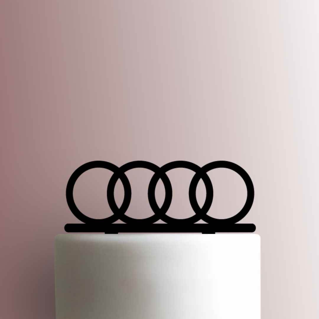Audi Logo - Acrylic Cake Topper