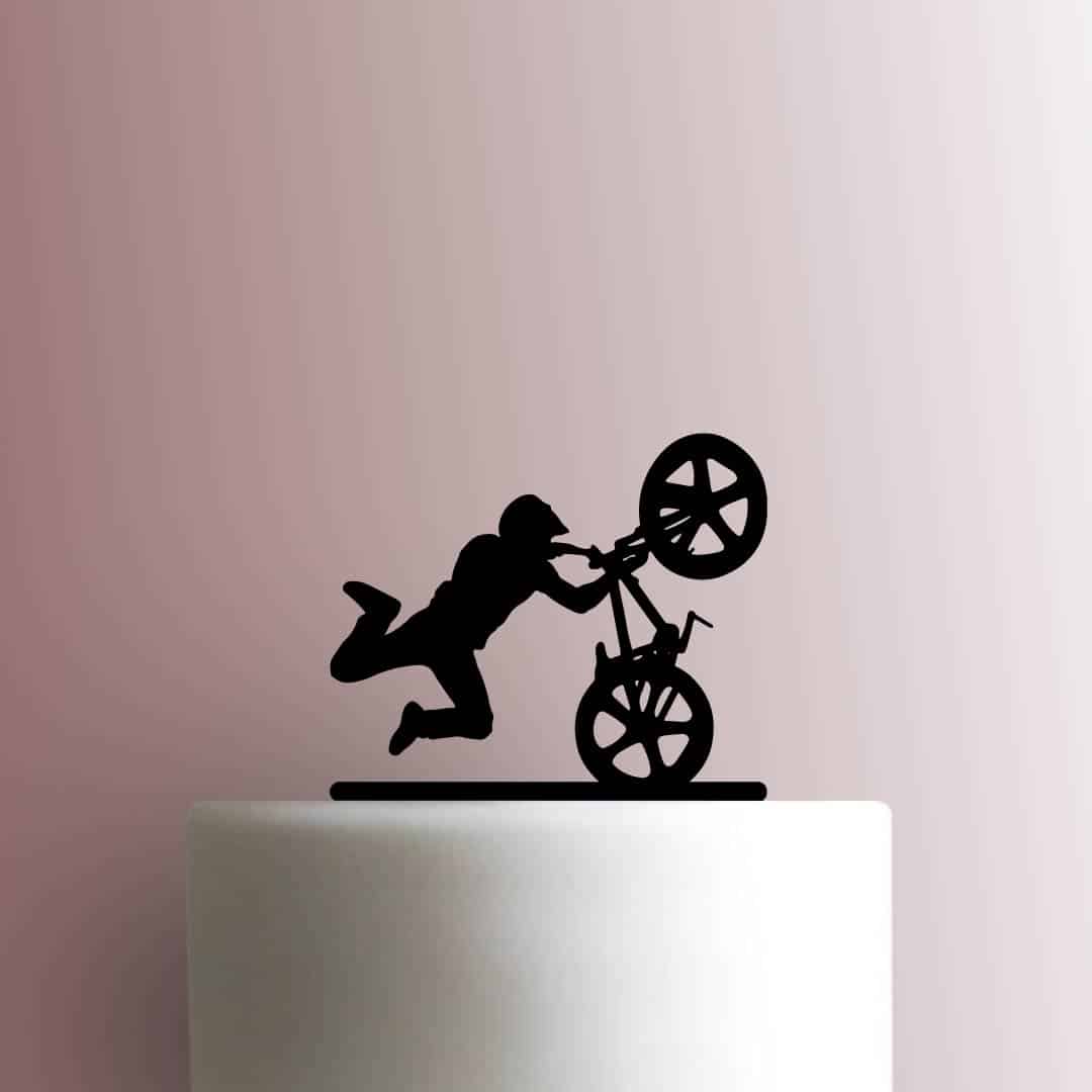 BMX Biker - Acrylic Cake Topper