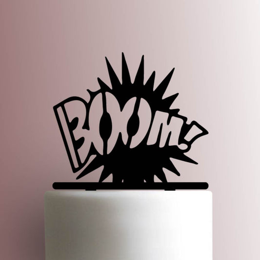 BOOM Action Bubble - Acrylic Cake Topper