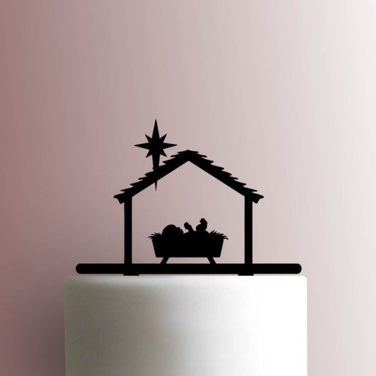 Baby Jesus in Manger - Acrylic Cake Topper