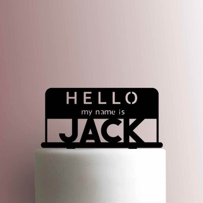 Baby Shower Reveal ? Custom Tag Name - Acrylic Cake Topper