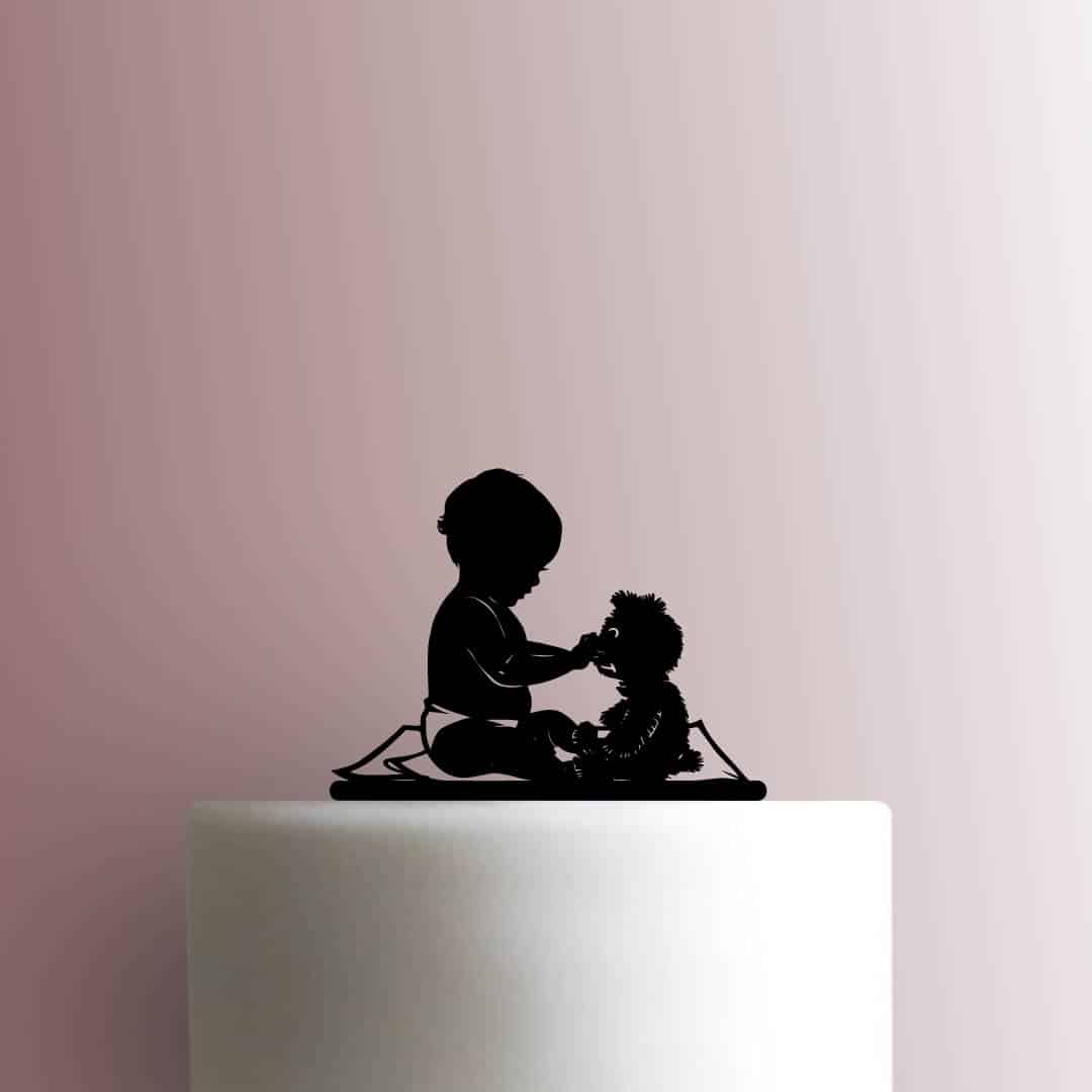 Baby with Teddy Bear - Acrylic Cake Topper