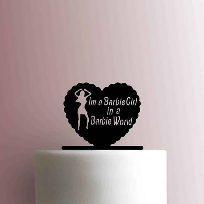 Barbie ? Im a Barbie Girl - Acrylic Cake Topper