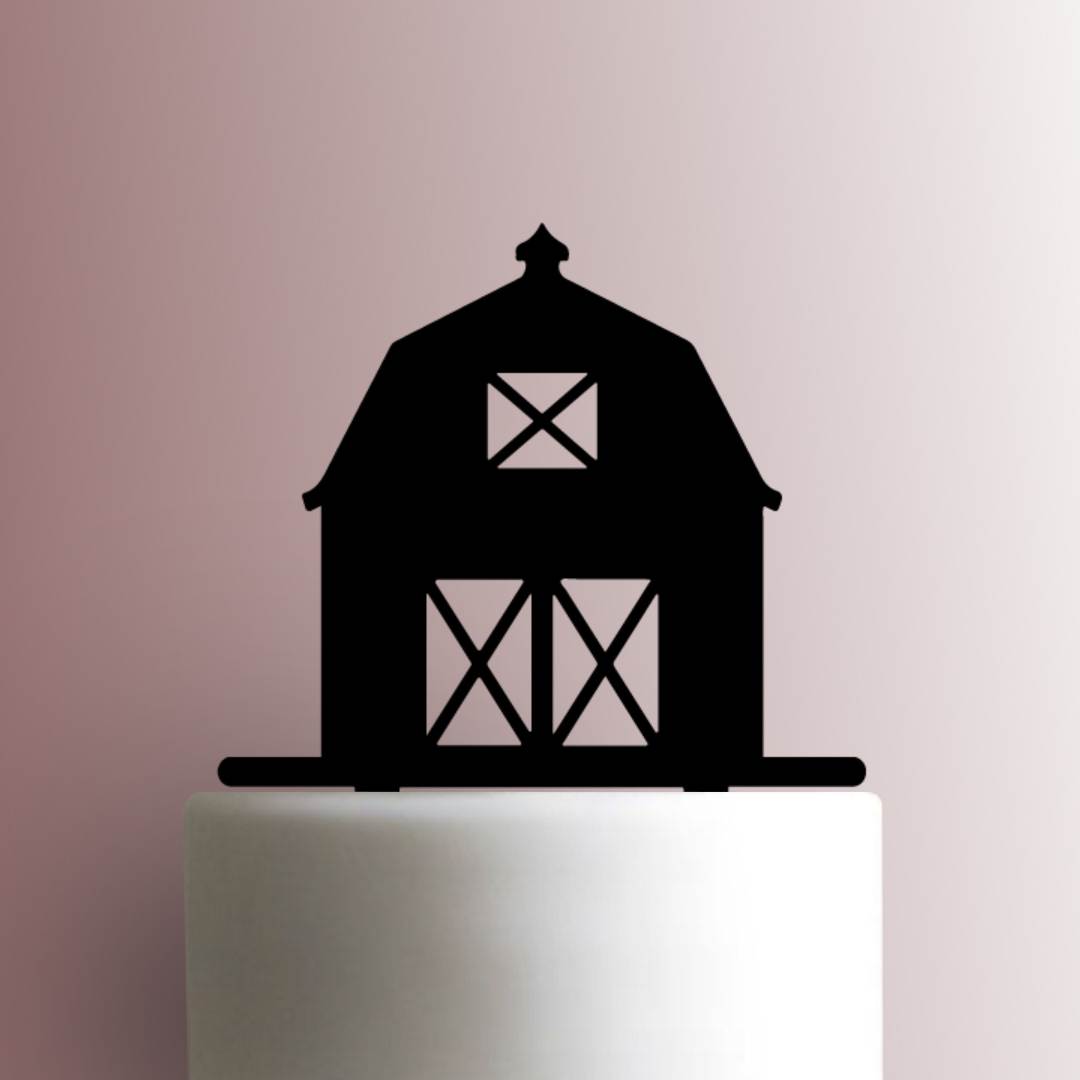 Barn - Acrylic Cake Topper