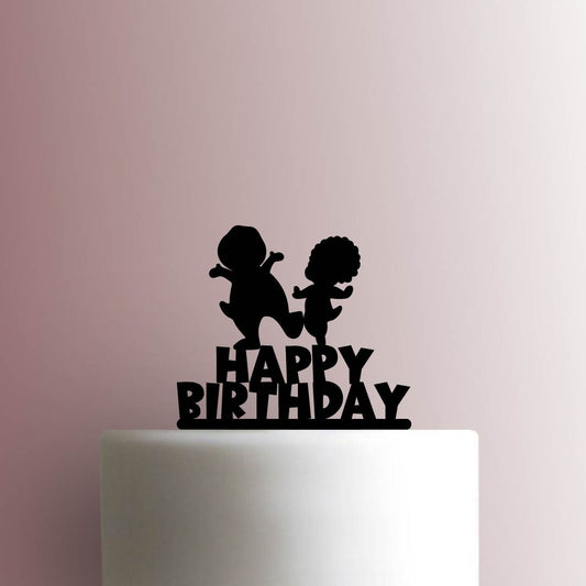 Barney Happy Birthday - Acrylic Cake Topper