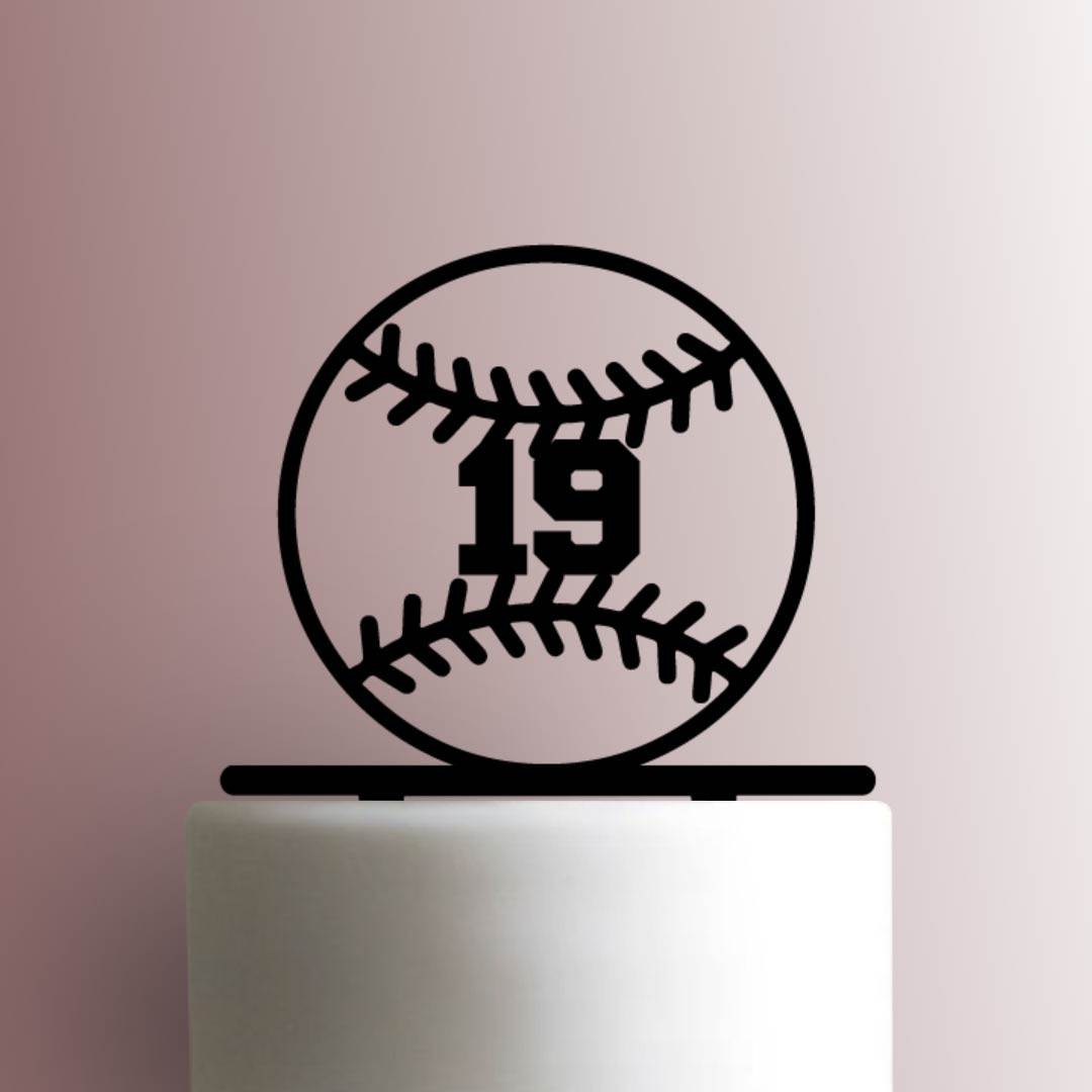 Baseball Number 225-A38- Acrylic Cake Topper
