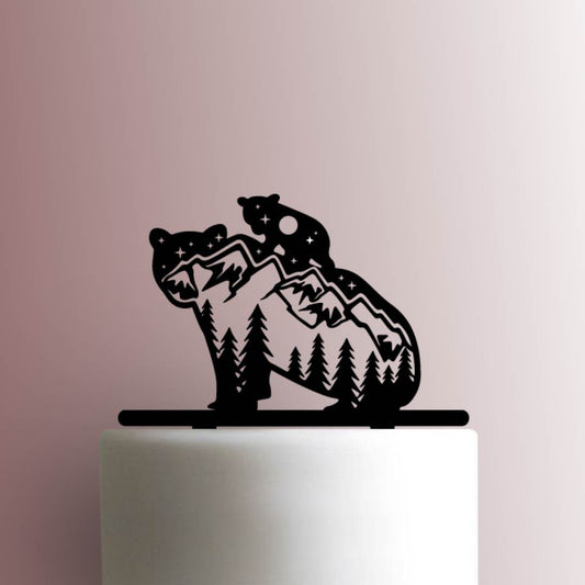 Bear Mountain Cameo - Acrylic Cake Topper