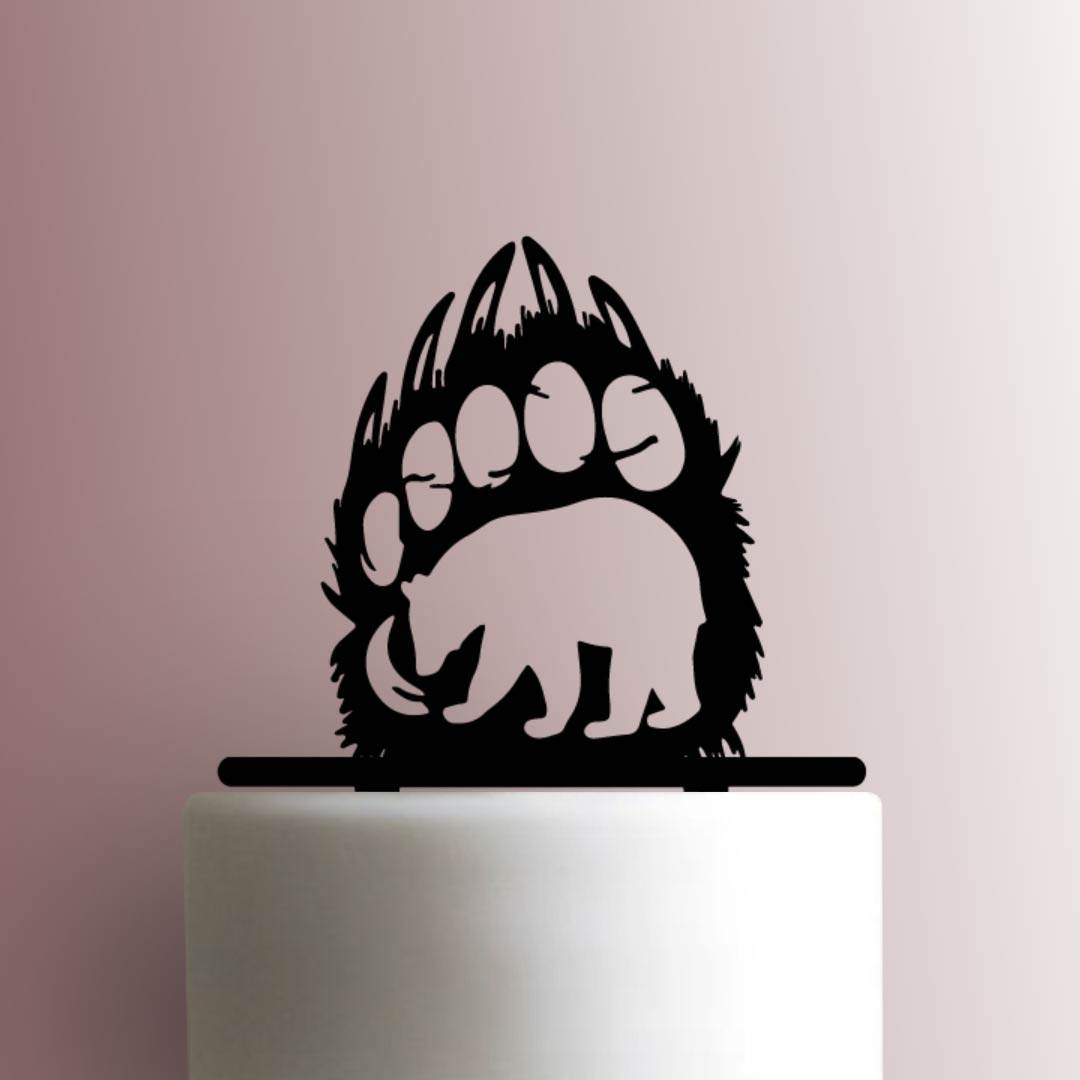Bear Paw - Acrylic Cake Topper