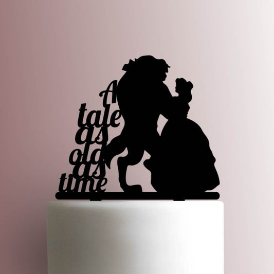 Beauty and the Beast ? A Tale as Old as Time - Acrylic Cake Topper