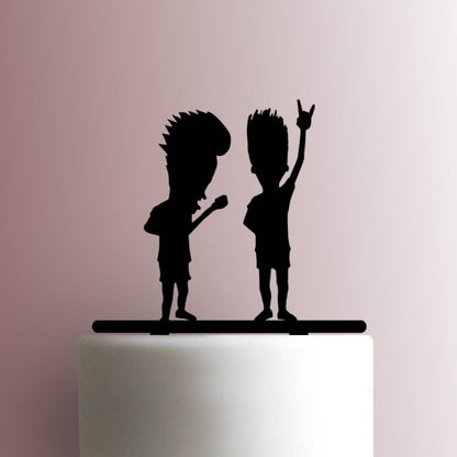 Beavis and Butthead Rocking Out - Acrylic Cake Topper