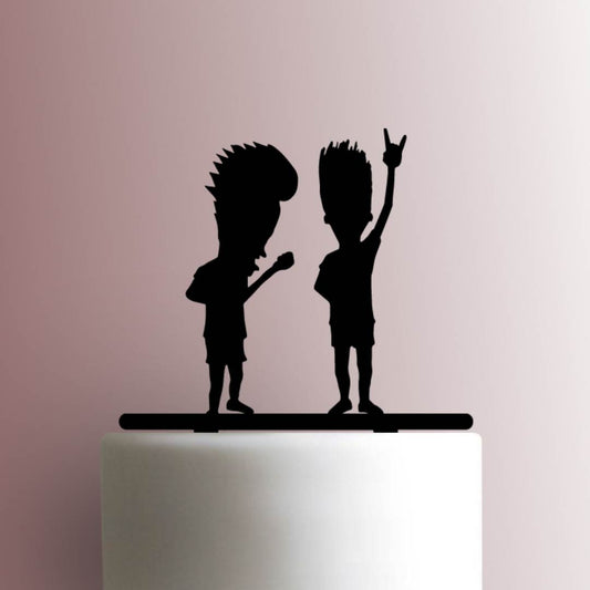 Beavis and Butthead Rocking Out - Acrylic Cake Topper
