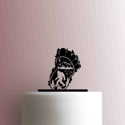 Bigfoot in Forest - Acrylic Cake Topper