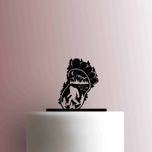 Bigfoot in Forest - Acrylic Cake Topper
