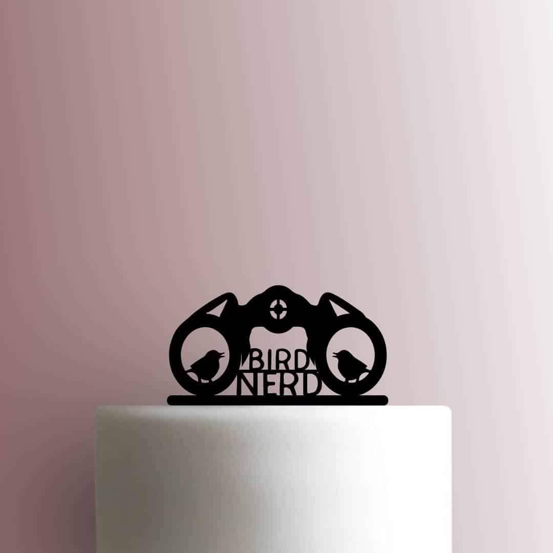 Bird Nerd - Acrylic Cake Topper