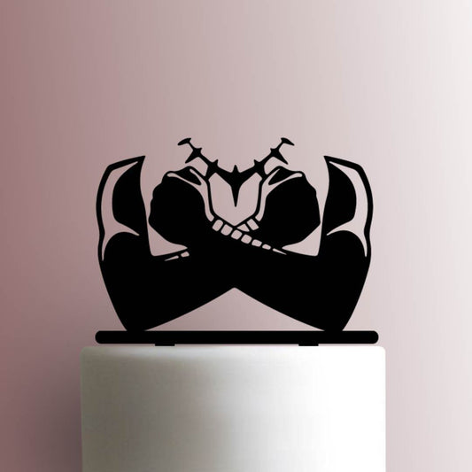 Black Panther ? Wakanda Forever Salute - Acrylic Cake Topper