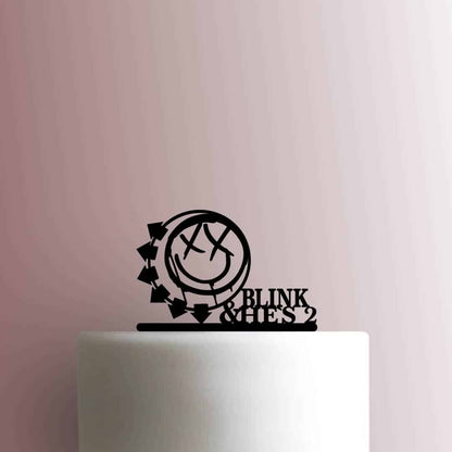 Blink 182 ? Blink and Hes Two - Acrylic Cake Topper