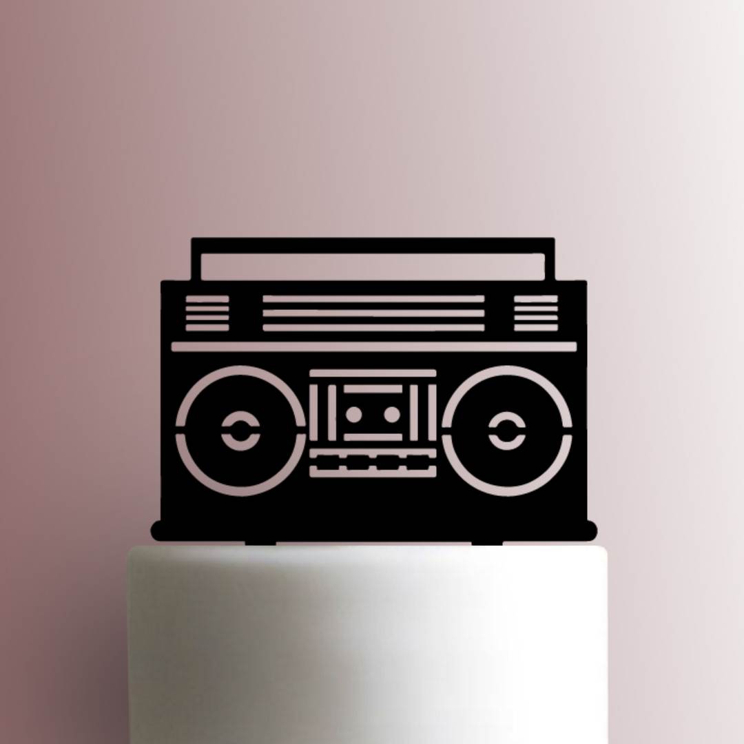 Boombox - Acrylic Cake Topper