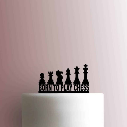 Born To Play Chess - Acrylic Cake Topper