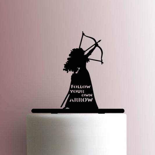 Brave ? Merida Follow Your Own Arrow - Acrylic Cake Topper