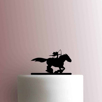 Brave ? Merida on Horse - Acrylic Cake Topper
