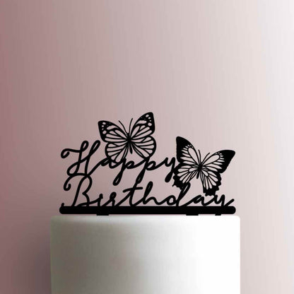 Butterfly Happy Birthday- Acrylic Cake Topper