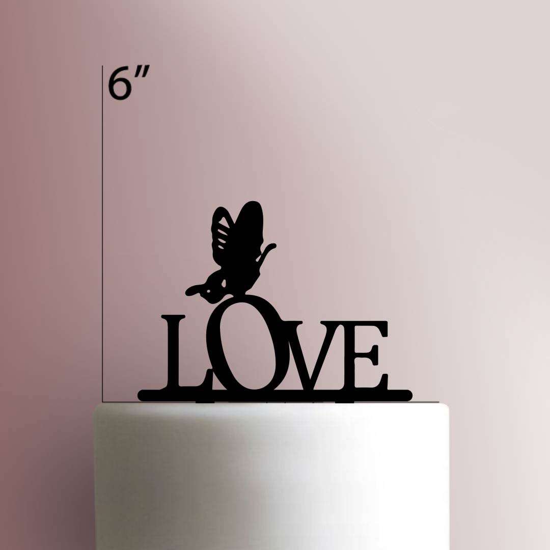 Butterfly Love- Acrylic Cake Topper
