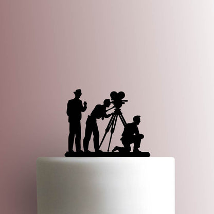 Camera Crew - Acrylic Cake Topper