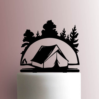 Camping - Acrylic Cake Topper