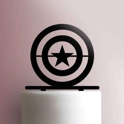 Captain America Shield- Acrylic Cake Topper