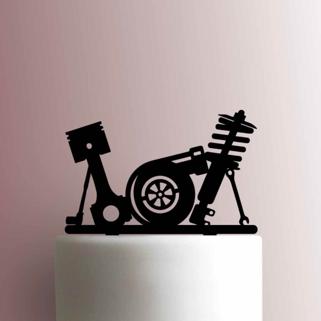 Car Parts and Tools - Acrylic Cake Topper