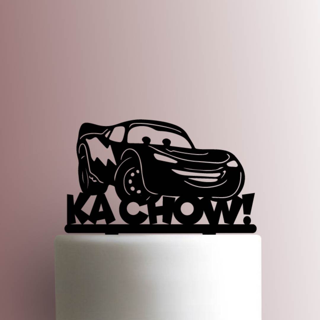 Cars ? Lightning McQueen Ka Chow - Acrylic Cake Topper