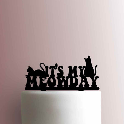 Cat ? Its My Meowday - Acrylic Cake Topper