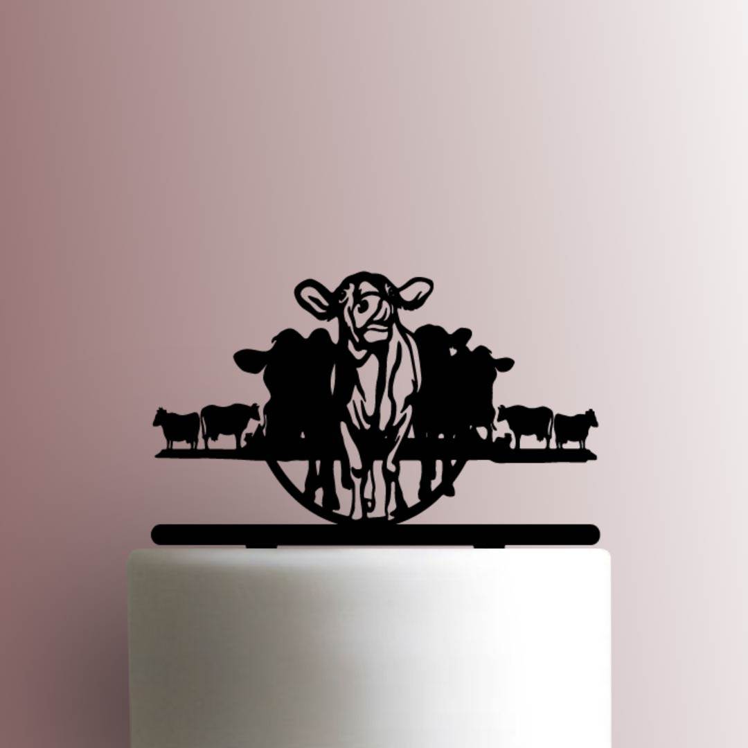 Cattle Ranch - Acrylic Cake Topper