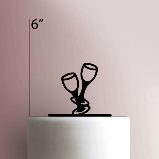 Champagne ? Cheers- Acrylic Cake Topper