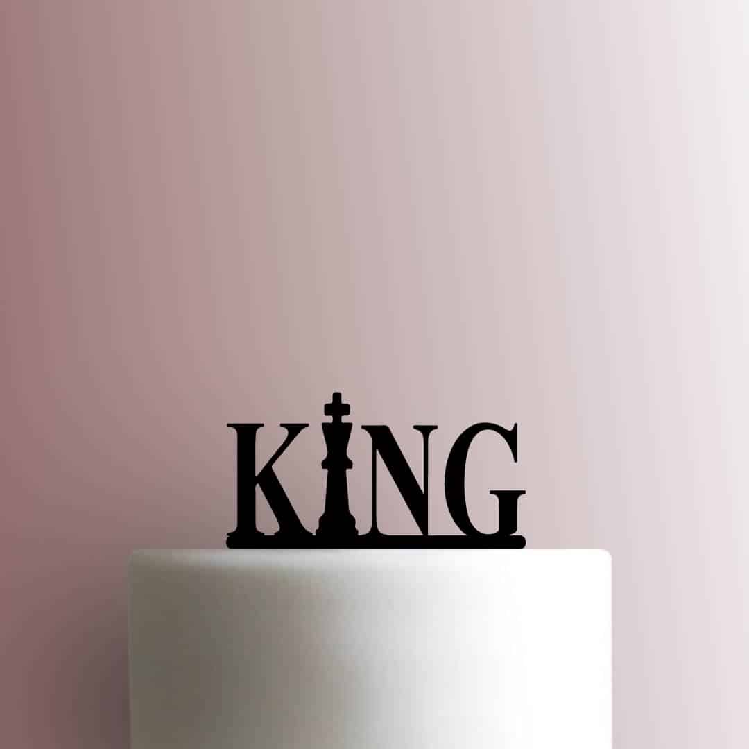Chess King - Acrylic Cake Topper