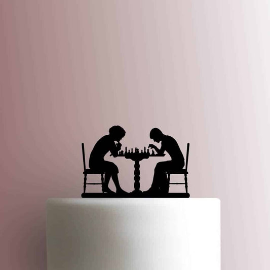 Chess Match - Acrylic Cake Topper