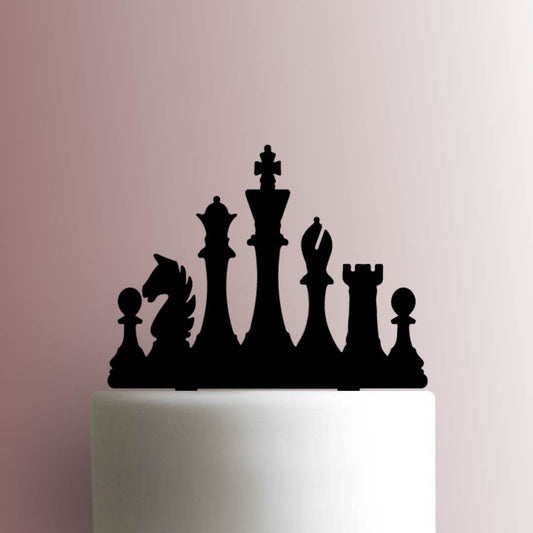 Chess Pieces - Acrylic Cake Topper