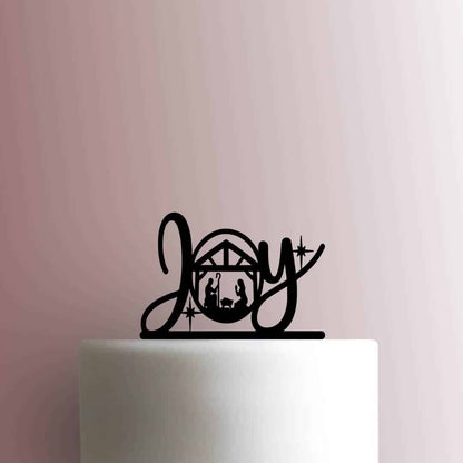 Christmas ? Joy Nativity - Acrylic Cake Topper