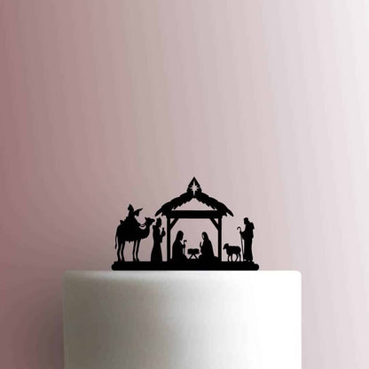 Christmas ? Nativity Scene - Acrylic Cake Topper