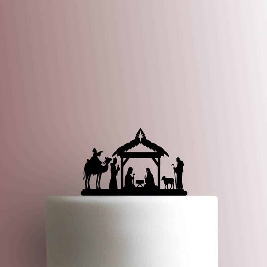 Christmas ? Nativity Scene - Acrylic Cake Topper