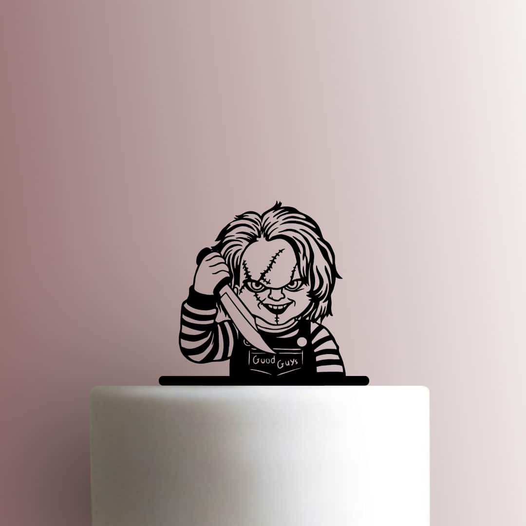 Chucky with Knife - Acrylic Cake Topper