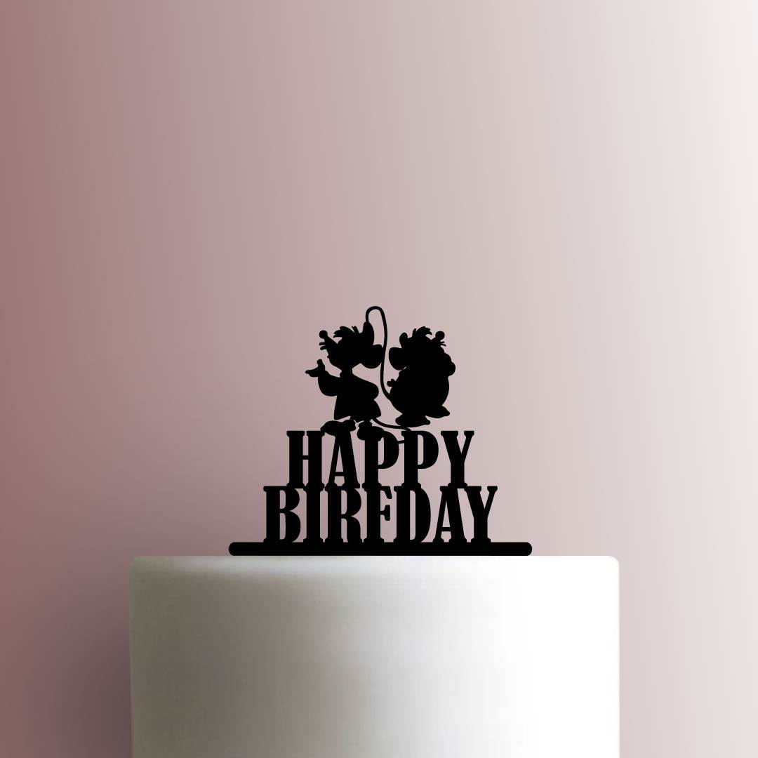 Cinderella Happy Birfday - Acrylic Cake Topper