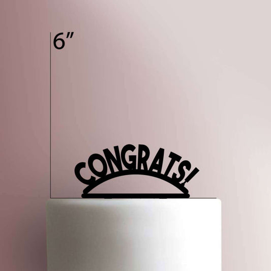 Congrats!- Acrylic Cake Topper